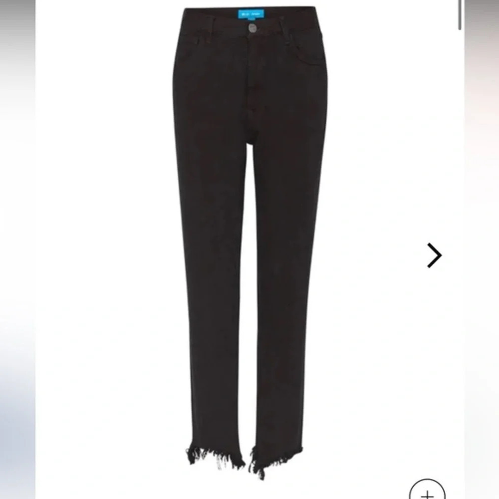 Black Frayed Hem Women Jeans